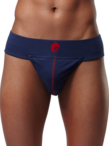 Men Innerwear - 100% Cotton Sizes S-XXL Navy Blue | Genuine Elastic for Enhanced Support Double Fabric Pouch for Durability