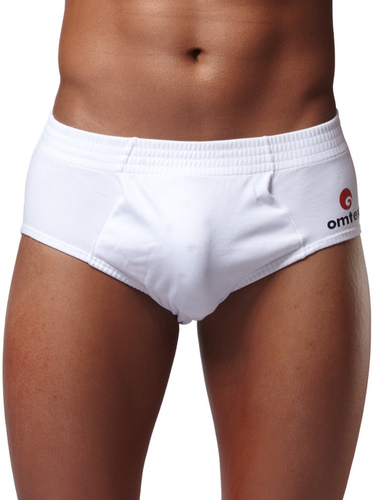 Men Brief - Cotton, [Sizes: XS, S, M, L, XL, XXL] | White Color, Double Fabric Pouch for Enhanced Support and Durability in Gym and Fitness Activities