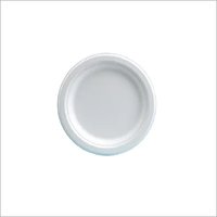 Bagasse Round Plate - 7 Inch, 173x18mm | Biodegradable, Hard, White Color