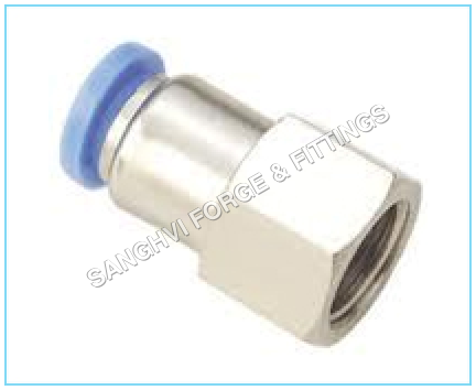 Stainless Steel Push Female Connector