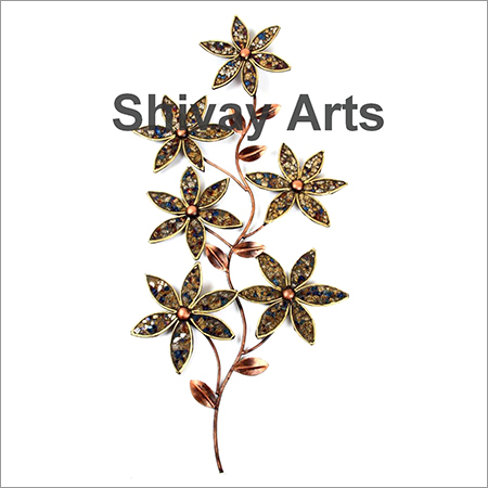 Metal Iron Mosaic Flower Wall Decor Wall Hanging