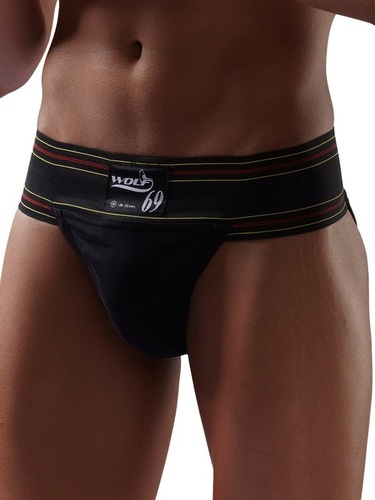 Athletic Supporter - Cotton Blend, Sizes S-XXL, Black | High-Quality Elastic for Enhanced Grip & Support, Double Fabric Pouch Design