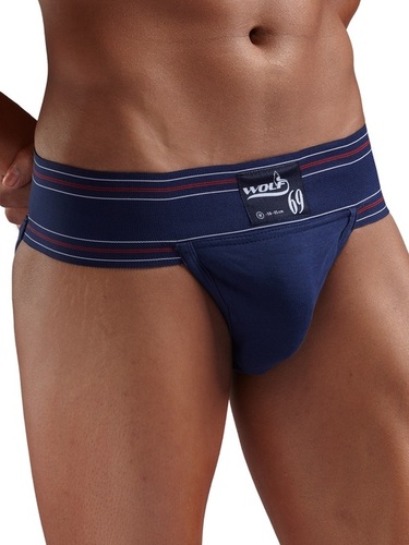 Athlethic Innerwear - Cotton Blend, Sizes S-XXL, Navy Blue | Premium Quality Elastic, Double Fabric Pouch for Maximum Support