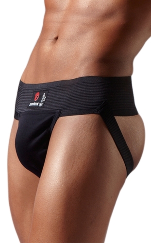 Gym Supporter - 100% Cotton Sizes S to XXL Black | Double Fabric Pouch for Enhanced Grip and Comfort High Durability Design