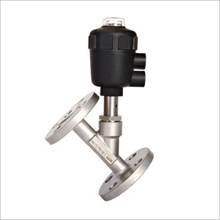 Pneumatic Flanged Angle Piston Valve