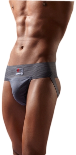 Gym Innerwear - Cotton, Sizes S to XXL, Grey | Double Fabric Pouch, High Quality Elastic for Grip and Support, Ideal for Fitness Activities