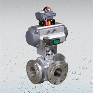 3-Way Flanged Ball Valve