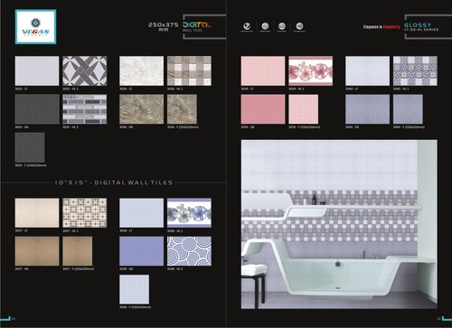 Ceramic Digital Wall Tiles 250X375Mm