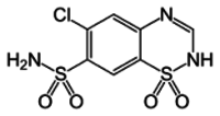 Chlorothiazide C7h6cln3o4s2