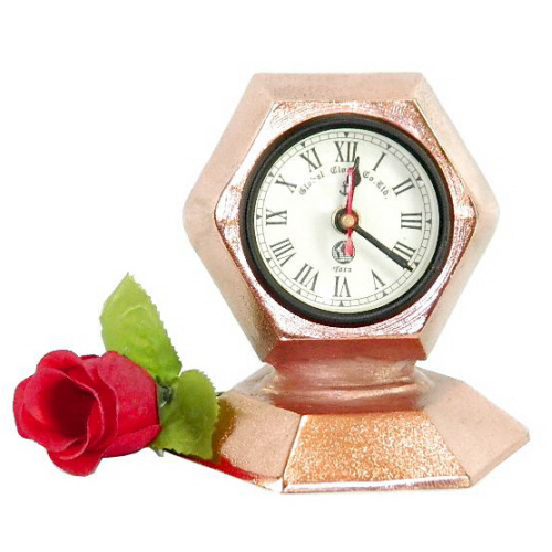 Aluminium Clock Copper Plated