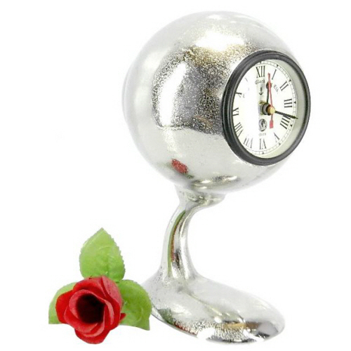 Aluminium Clock Nautical Nickel Plated
