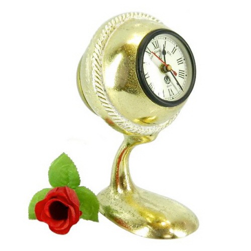 Aluminium Clock Brass Plated