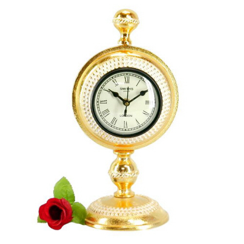 Aluminium Clock Gold Plated