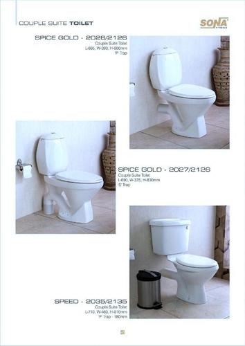coupled toilets