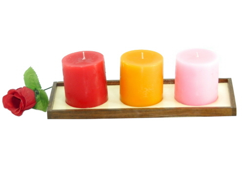 Wooden Candle Holder