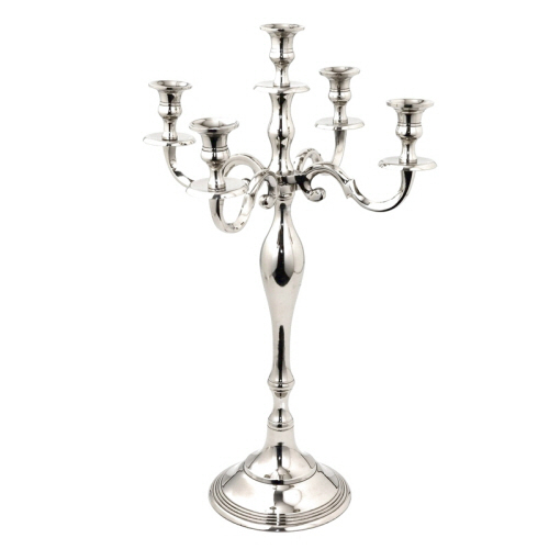 Aluminium Candelabra Nickel Plated