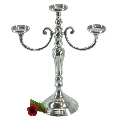 Aluminium Candelabra 3 Lights