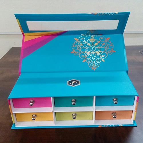 Multiple Gold Drawer Rigid Box