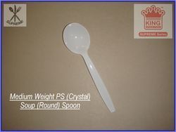 Medium Weight Polystyrene Crystal Soup Spoon Application: For Eating Food