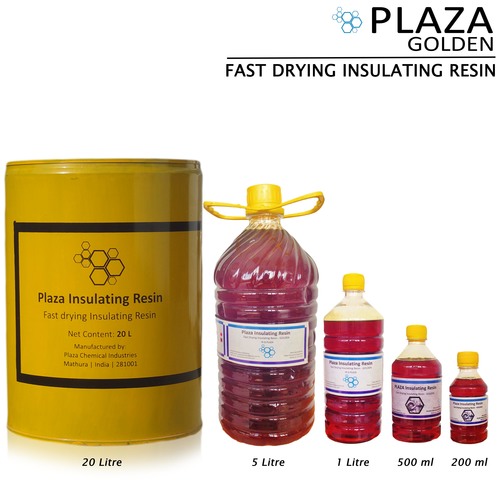 Plaza Insulating Varnish - Synthetic Resin Golden Color | Fast Drying Excellent Dielectric Strength Superior Bonding Performance