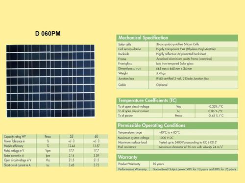 Solar Panel D 060PM