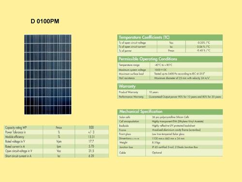Solar Panel D 0100PM