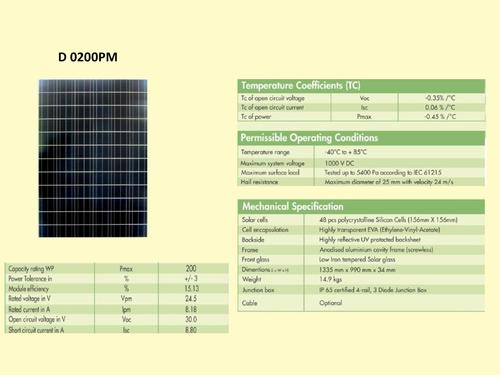 Solar Panel D 0200PM