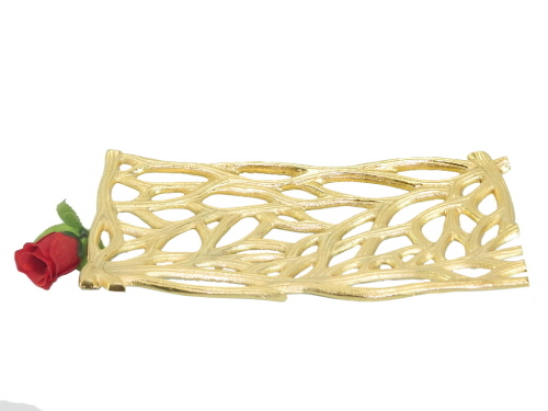 Aluminium Dish Brass Plated