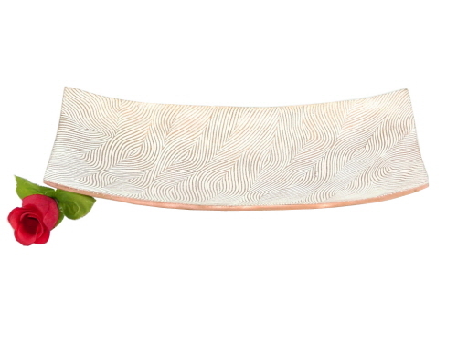 Aluminium Dish Rectangular Copper Plated - 10x5x1 Inch Lightweight Durable Smooth Finish