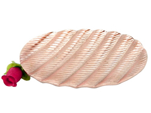 Aluminium Dish Oval Copper Plated