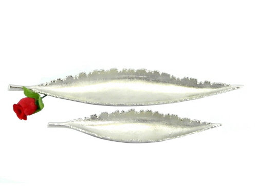 Aluminium Dish Set of 2 pcs. Nickel Plated