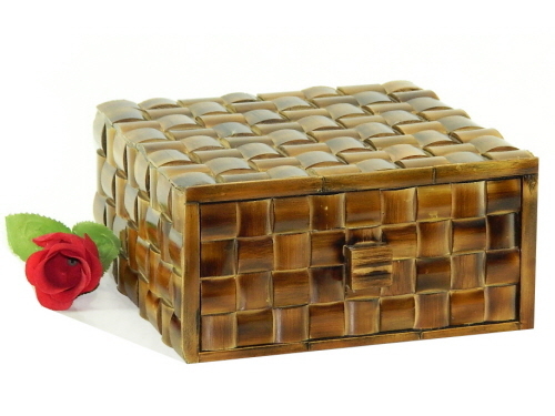 Wooden Box Bamboo Inlaid