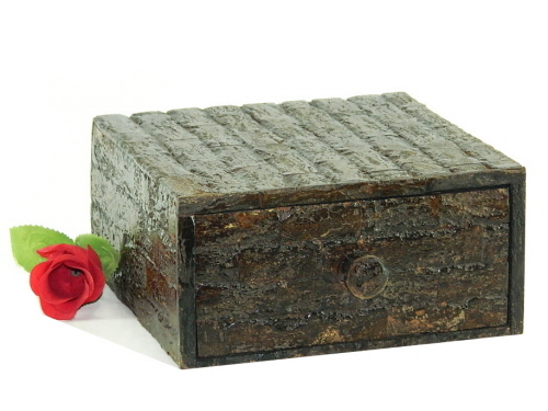 Wooden Jewellery Box Bark
