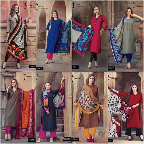Pashmina Kurti with Shawl
