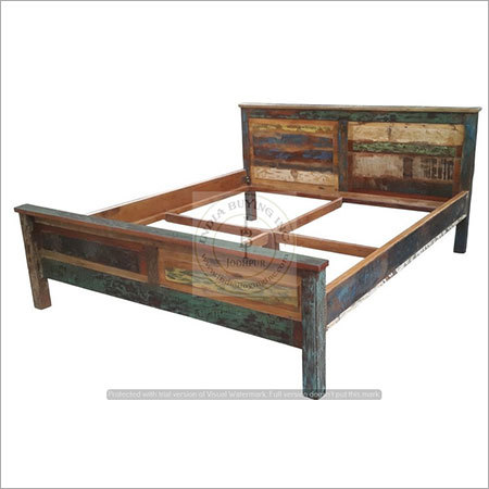 Reclaimed Wood Bed Carpenter Assembly