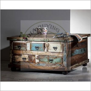 Reclaimed Wood Chest of 5 Drawers