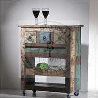 Reclaimed Wood Rack With Drawers