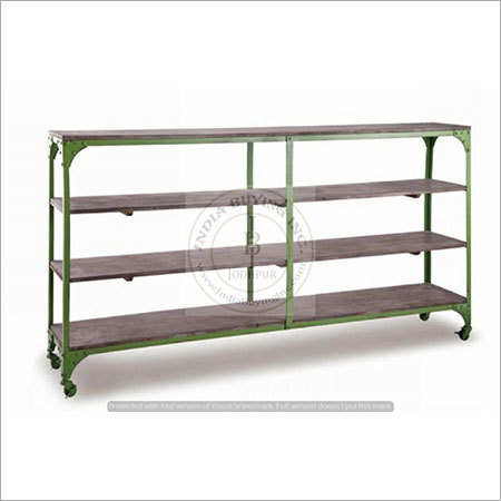 Industrial Metal Wood Rack