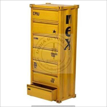 Industrial Container Style Tall Narrow Dresser