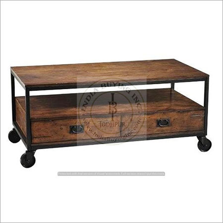 Industrial Table with Drawers