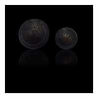 Black Wooden Shaded Button