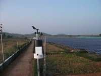 Weather station solar pv plant