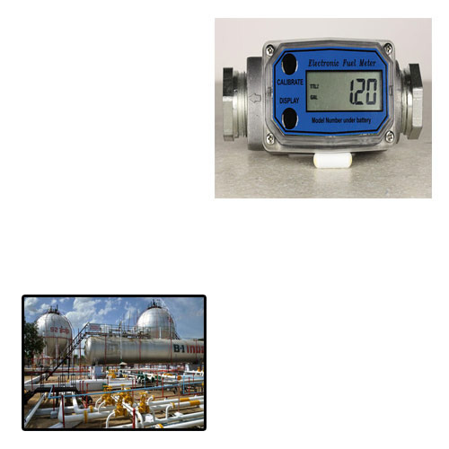 Silver And Blue Petroleum Industry Flow Meter