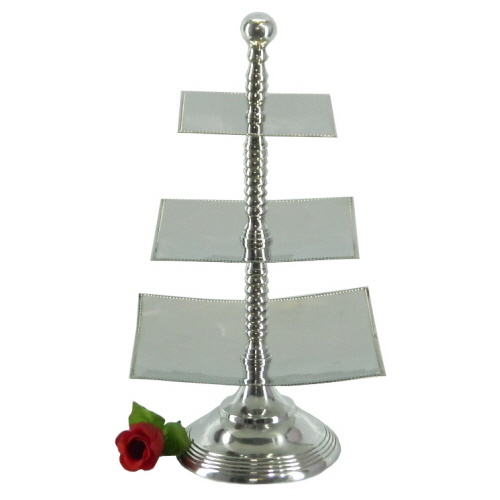 Aluminium & Stainless Steel Cake Stand 3 Tier