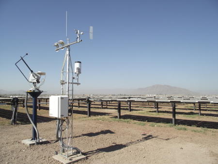 Solar power weather sensors
