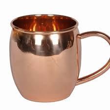 Copper Mug plain with Copper handle