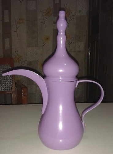 Sky Blue Designer Dallah With Power Coating