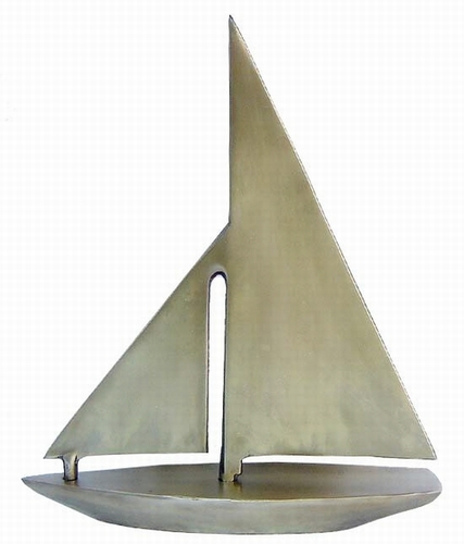 Aluminium Decorative Ship Brass Antique