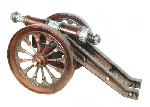 Aluminium Decorative Miniature Canon