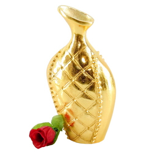 Aluminium Vase Gold